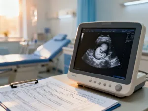 Schematyczny rysunek żeńskiego układu rozrodczego z komórką jajową, symbolizujący procesy biologiczne w kontekście płodności.
