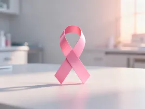 Kapsułka probiotyku na szklance wody na drewnianym stoliku nocnym w przytulnym, porannym świetle.