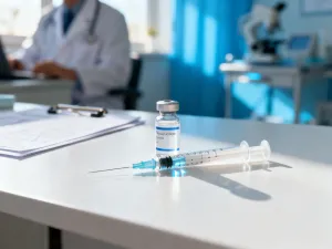 Starannie spakowana torba do szpitala z ubrankami dla niemowlęcia i niezbędnymi akcesoriami na jasnym krześle.
