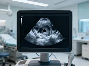 Szklana butelka z mlekiem i muślinowy kocyk w przytulnym pokoju dziecięcym, przygotowane do karmienia noworodka.