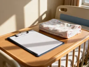 Opakowanie tabletek antykoncepcyjnych obok białego kwiatu i kalendarza, symbolizujące zdrowie hormonalne.