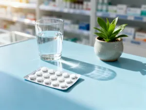 Mikroskop w sterylnym gabinecie lekarskim, symbolizujący profesjonalną diagnostykę i opiekę medyczną.