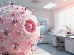 Edukacyjna ilustracja 3D przedstawiająca anatomię żeńskich narządów płciowych w profesjonalnym, medycznym stylu.